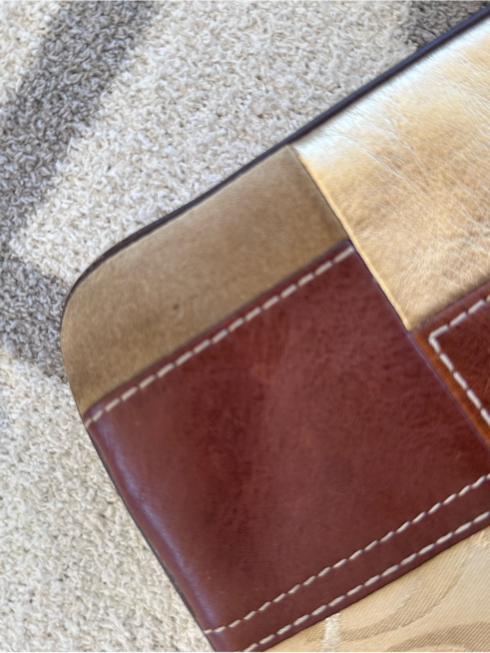 Coach Patchwork Crossbody in Brown, Pink & Gold Tones - Picture 8 of 10